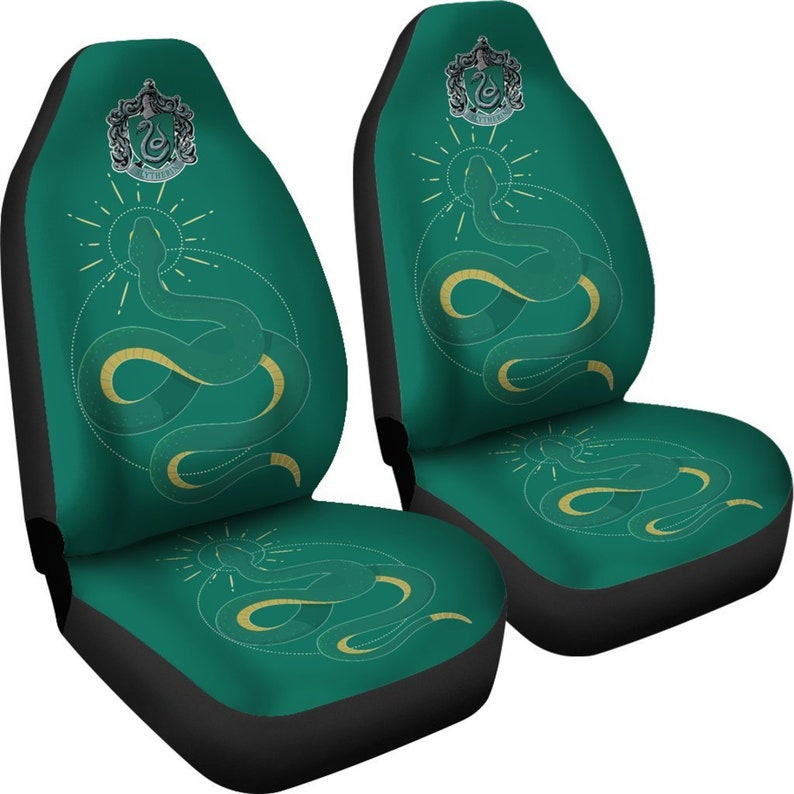 Harry Potter Green Car Seat Covers Slytherin Art - Harry Potter Slytherin Car Seat Covers Harry Potter Green Car Seat Covers Slytherin Art - Harry Potter Slytherin Car Seat Covers