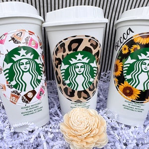 Deluxe Starbucks Coffee Gift Box, Coffee Lover, Coffee Addict, Personalized Reusable Cup, Thinking of you, Birthday Gift, Gift Basket image 7