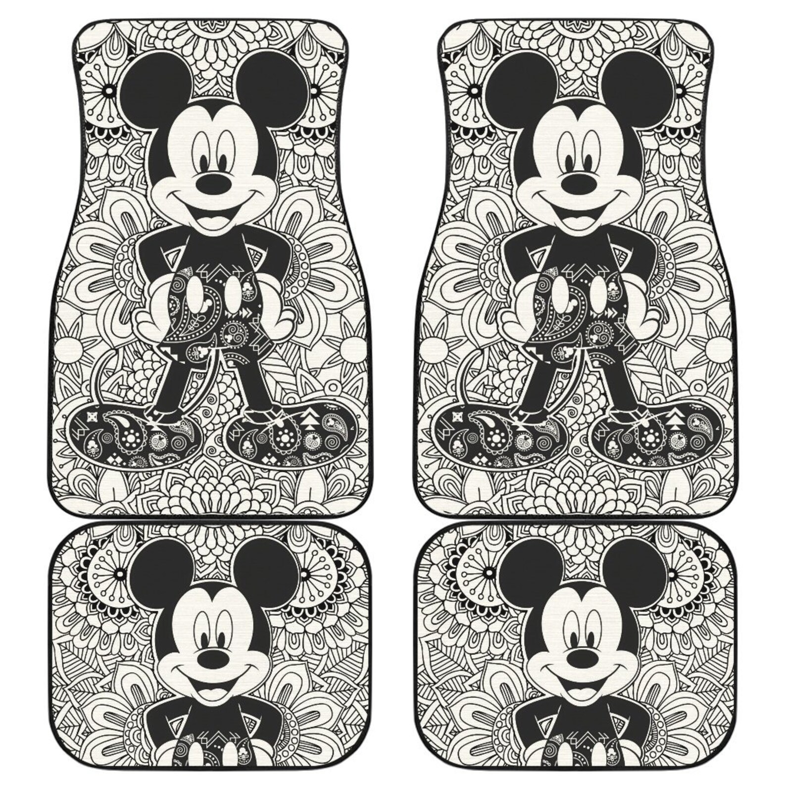 Mickey Mouse Cartoon Car Floor Mats Custom Fit Floor Mats Etsy