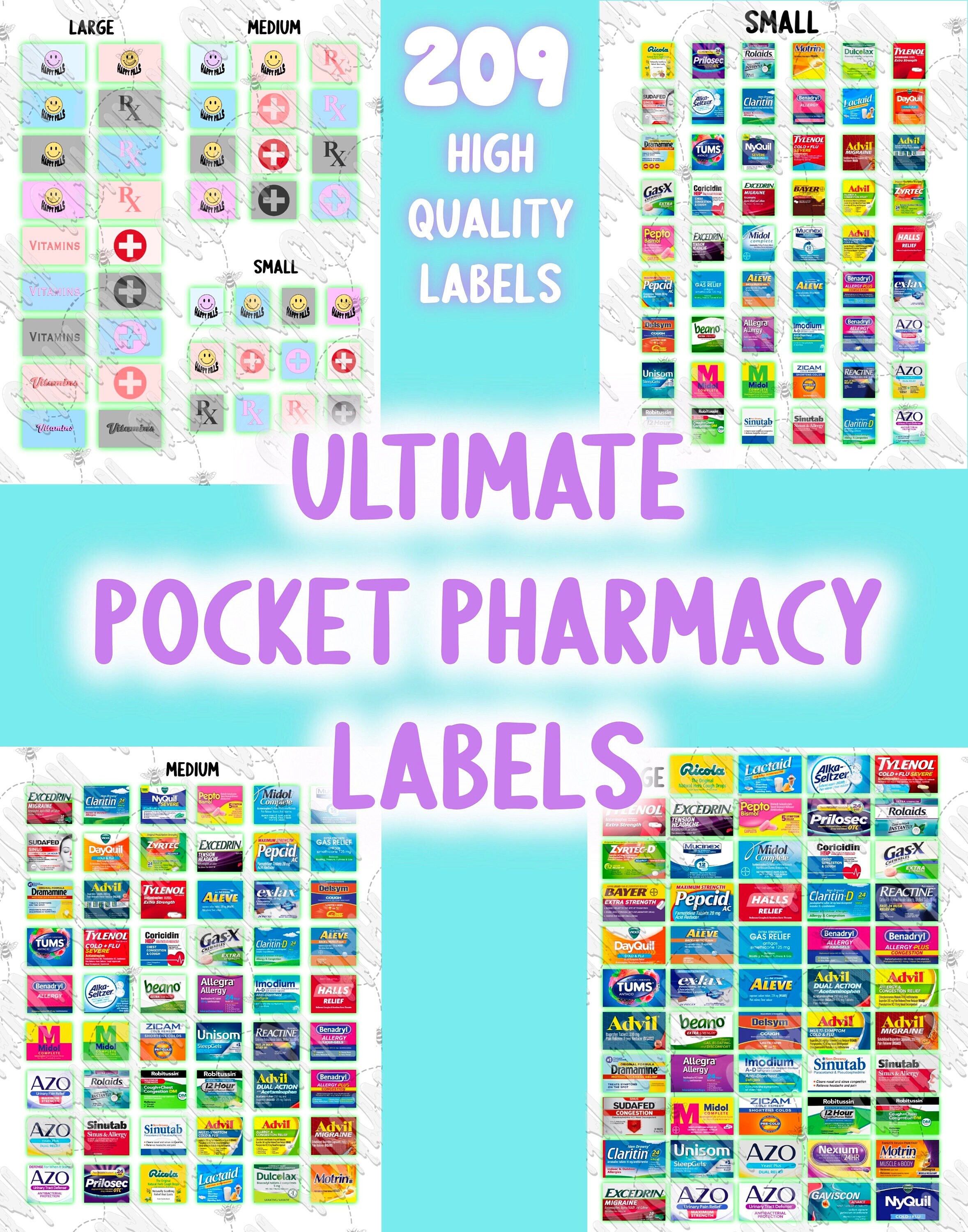 Pocket Pharmacy, Travel Pill Organizer, Personalized Pill Organizer, RX Pill  Organizer, Pill Dispenser, Small Pill Holder, TSA Approved 