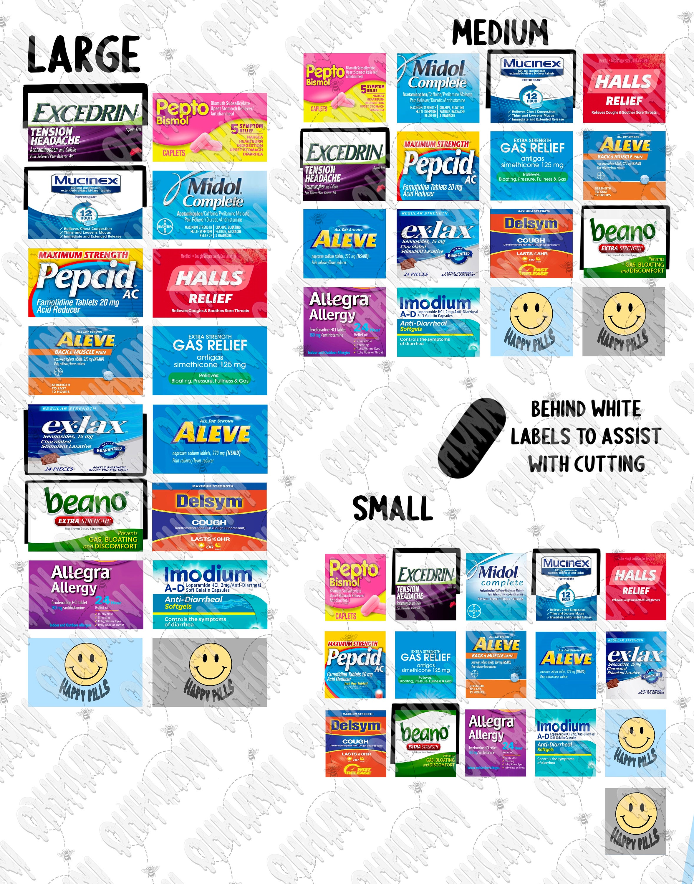 Pocket Pharmacy Labels Expansion Pack Etsy