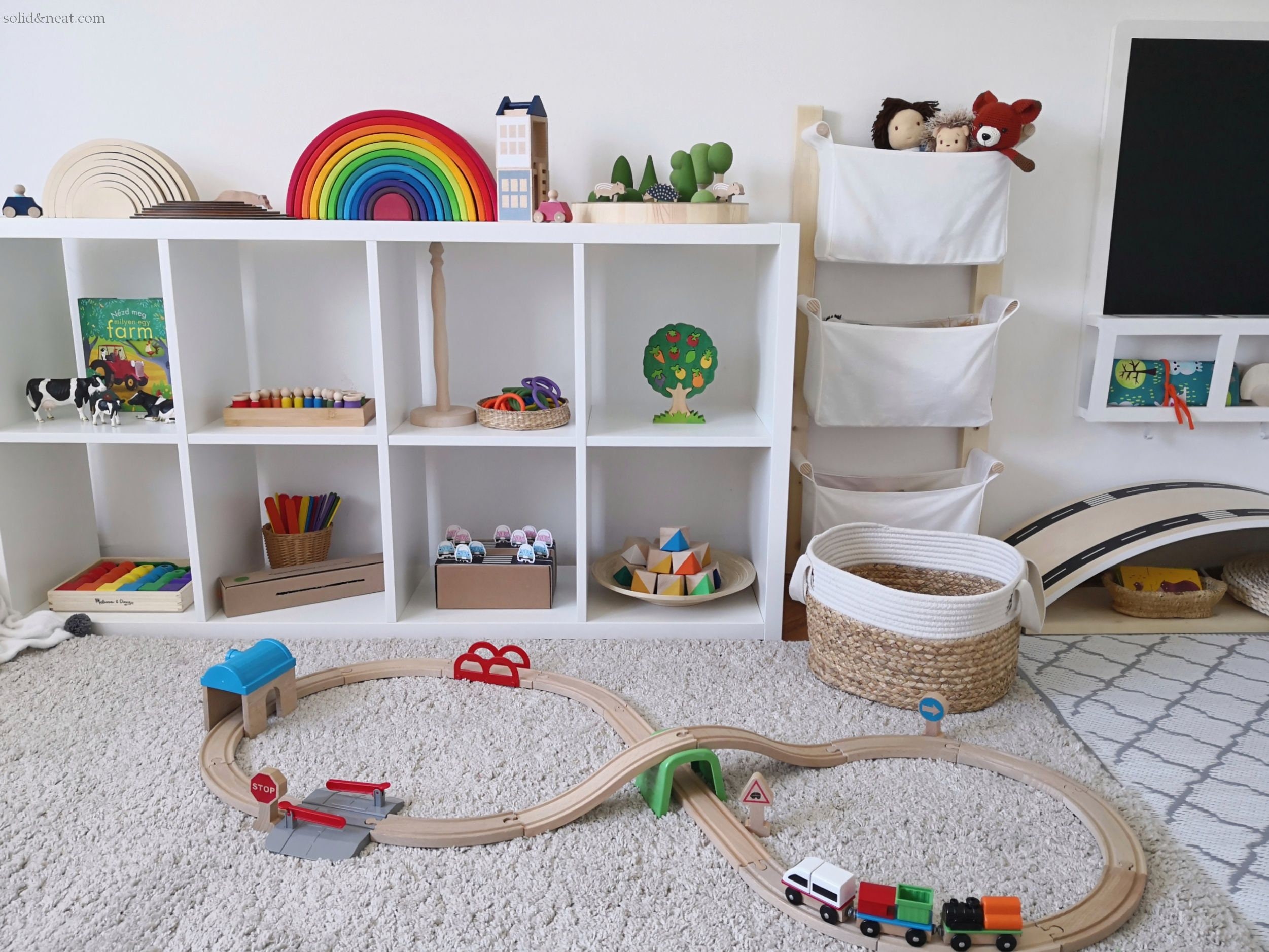 Montessori Furniture Playroom Toy Storage Gift for Mom Wall Etsy UK