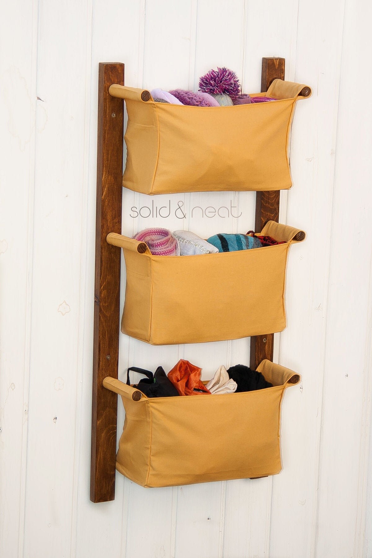 Mustard Entryway Organizador regalo casero / cesta de - Etsy España