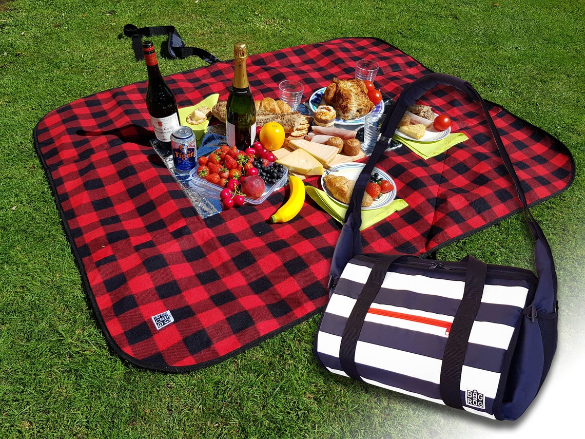 2 in 1 Picnic Blanket & Cool Bag Etsy