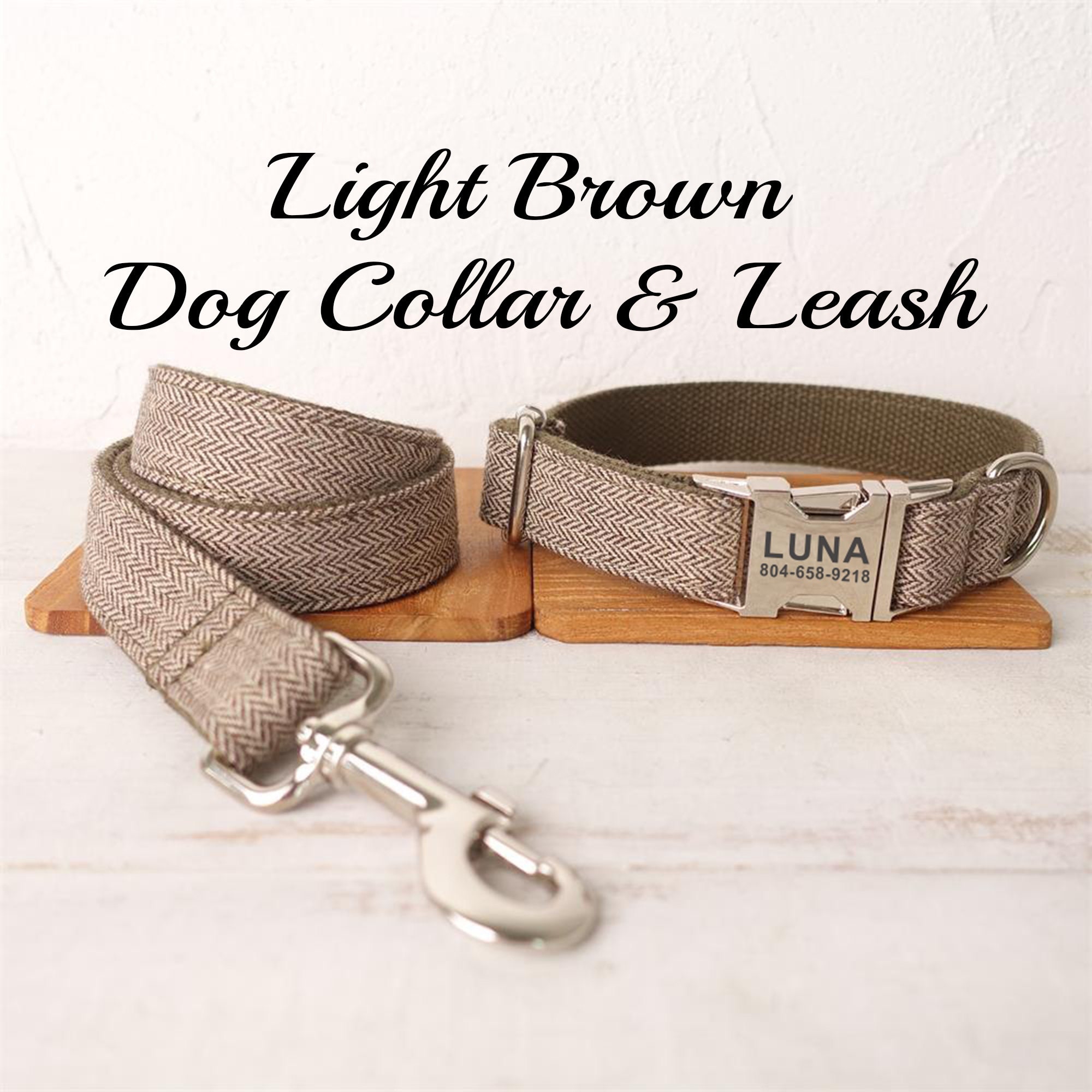 Ascot Leash - Brown Leather Hand Made Dog Leash