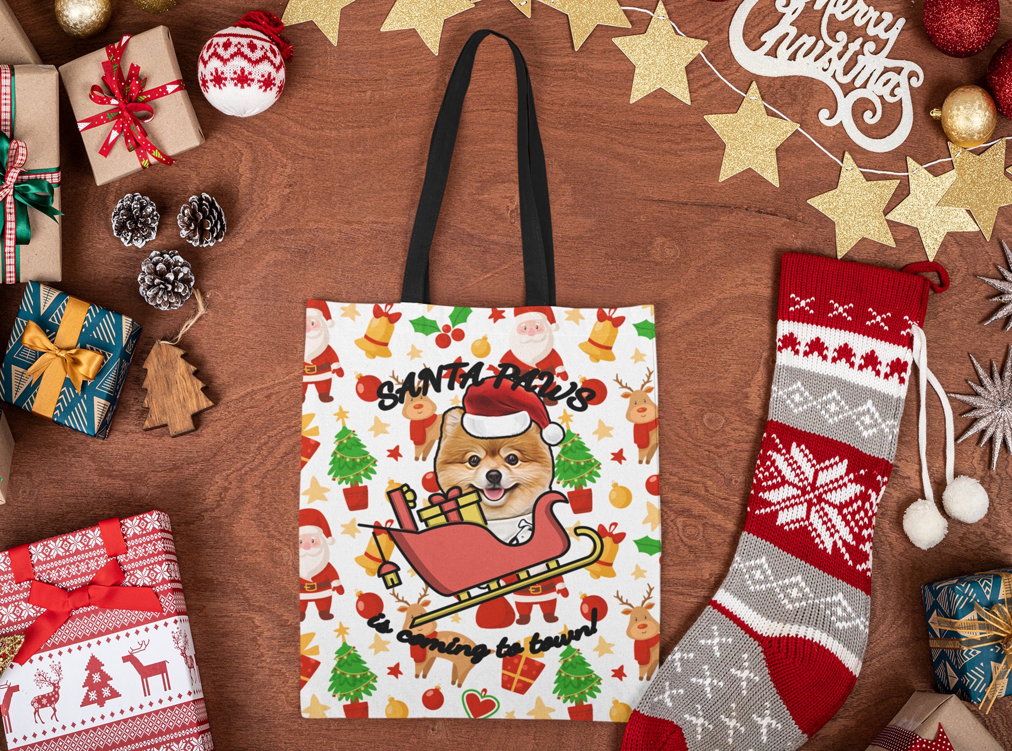 Personalized Christmas Dog Bag Custom Christmas Dog Bag Dog Etsy UK