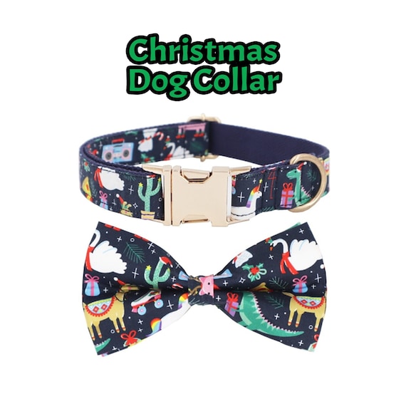 Bow tie best sale dog collar etsy