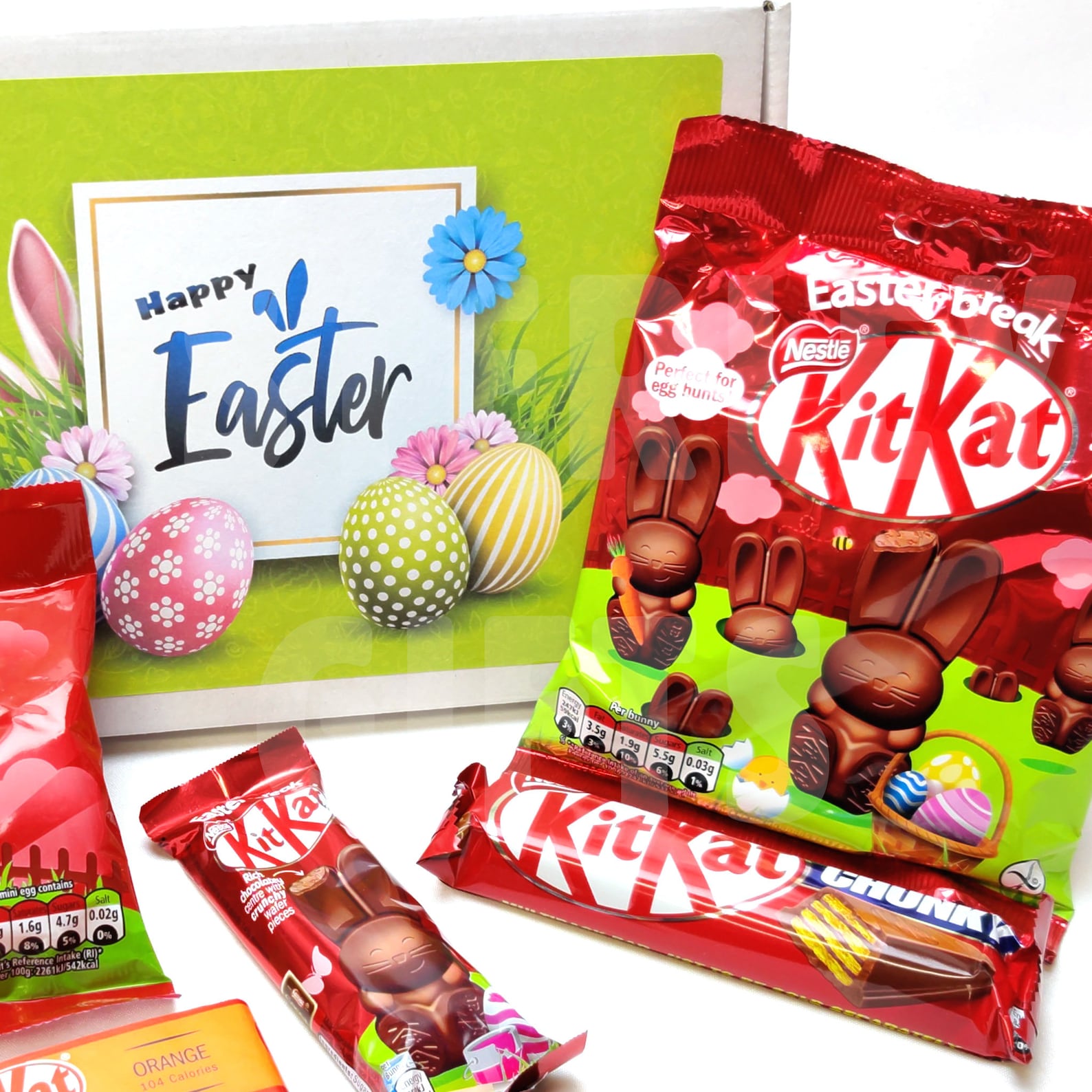 Happy Easter Kitkat Treat Box Mini Eggs Bunnies Chunky & Etsy