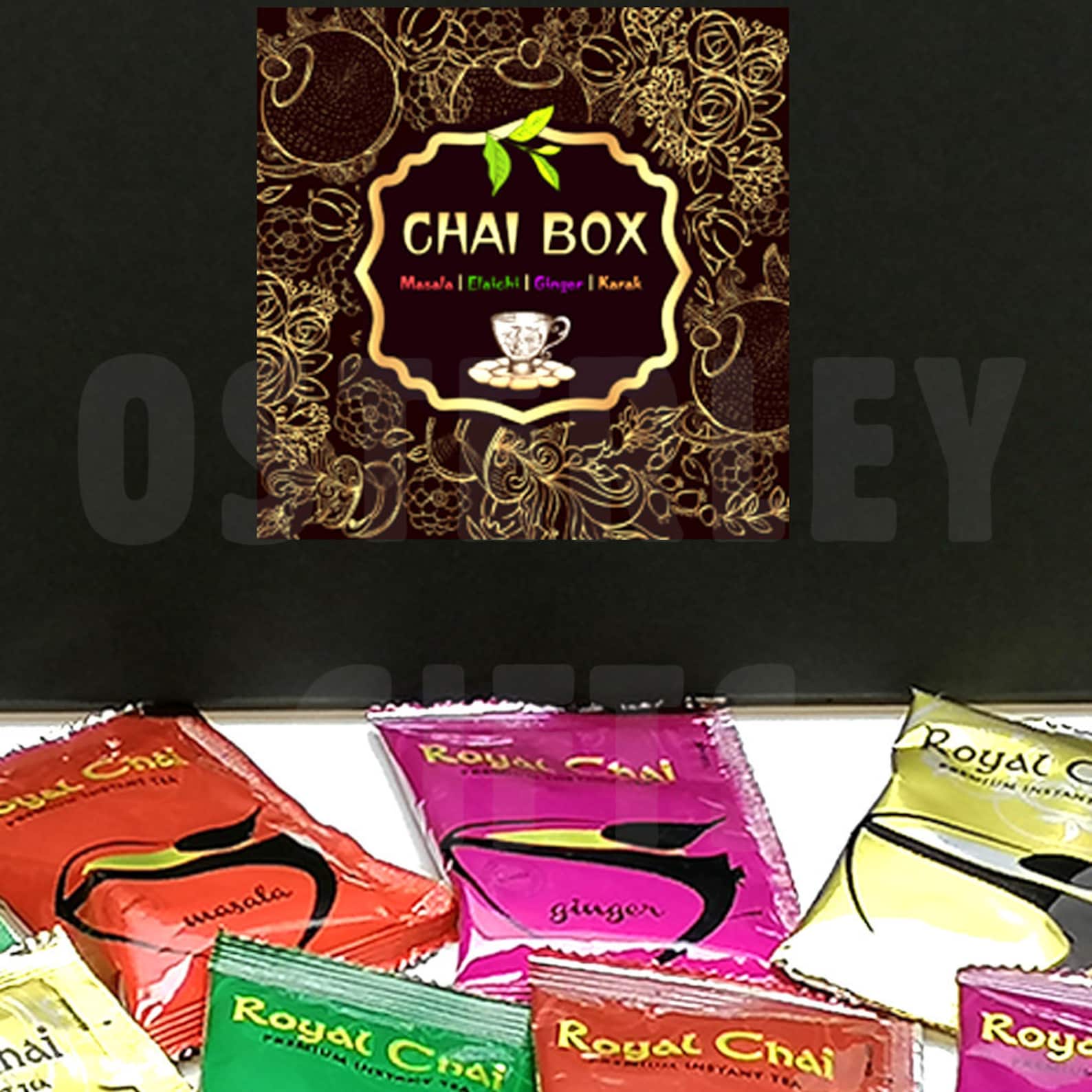 CHAI BOX Assorted Selection of Royal Chai Premium Instant Etsy UK