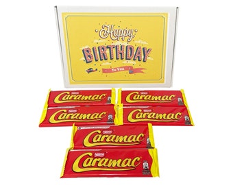 Caramac Chocolate - Happy Birthday Treat Box - Caramac Bars - Perfect Gift