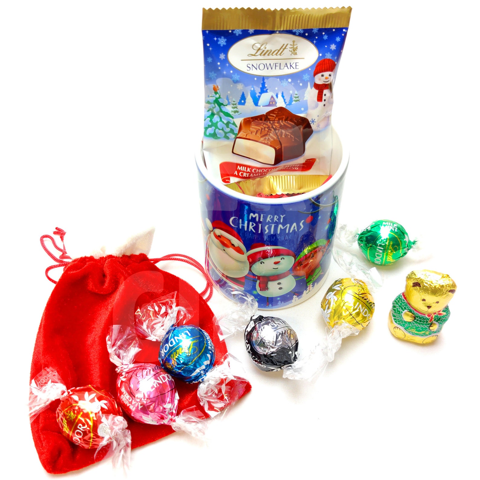 MERRY CHRISTMAS Mug Gift With Lindt Xmas Chocolates Etsy