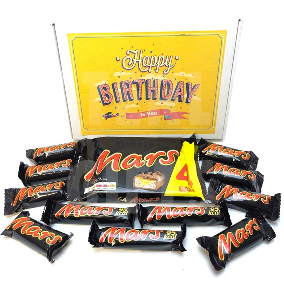 Mars Chocolate Happy Birthday Treat Box Mars Bars Etsy