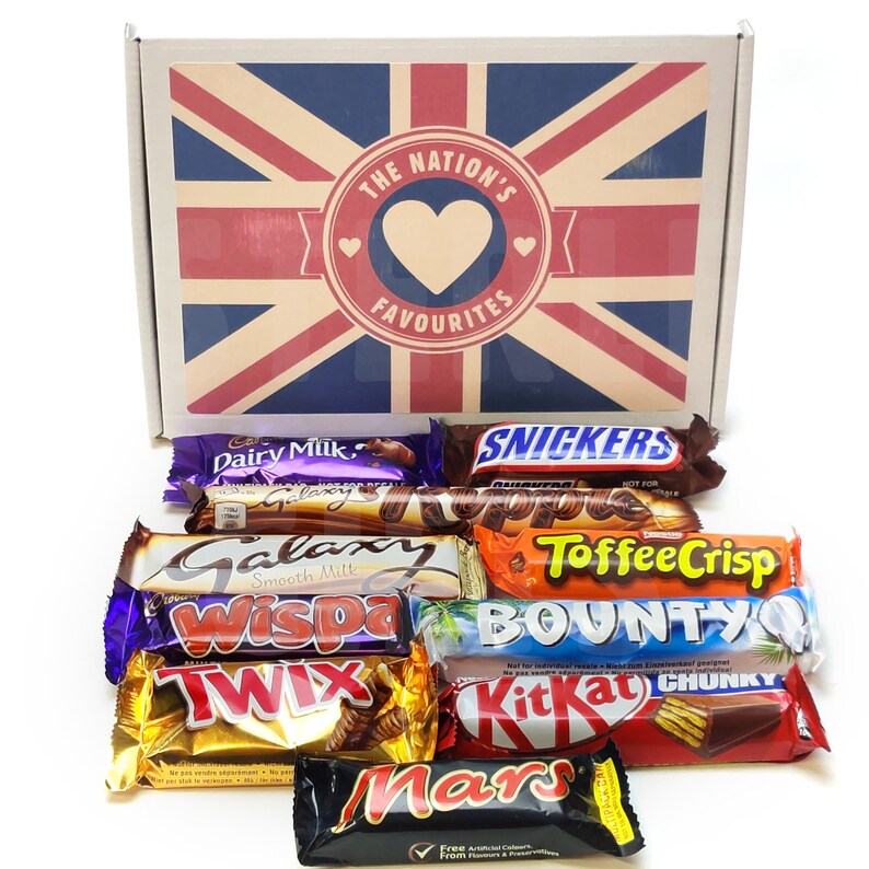 The Nation's Favourite Chocolate Bars Gift Box ALL IN Etsy UK