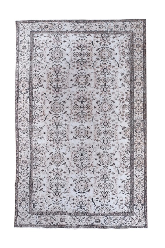 5' X 8'8'' Vintage Rug,Faded Beige Colors Turkish Area Rug,Bedroom Rug,Neutral Rug,Living Room Rug,Boho Rug,Decorative Rug,Faded Rug,