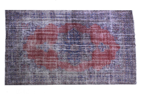 HOME Rug,WOOL Rug,RUG, Turkish Rug, Vintage Rug, Anatolian Rug, Bohemian Rug, Kilim Rug, Persian Rug, Faded Red Rug,3464 Rug 7'7'x11'4'ft
