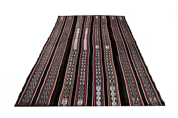 5'5"X7'7''Vintage Pastel Dark Color Turkish Area Rug,Bedroom Rug,Neutral Rug,Living Room Rug,Boho Rug,Decorative Rug,Faded Rug,4430