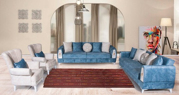 HAND WOVEN AESTHETIC Hemp Rug - Living Room Runner Rug, Rug For Bedroom, Vintage Turkish Area Rug, Kilim Unique Modern Rug, 5'7'x7'5' feet