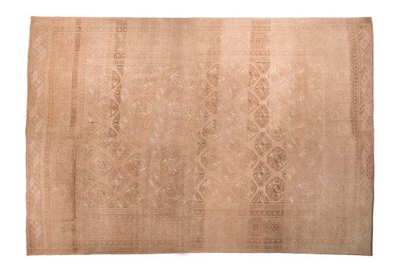 8'5''x12'3'' Milky Brown Color Vintage Turkish Wool Rug,Anatolian Handmade Area Rug,Home Decor,Decorative Rug,Nomadic Rug,Soft Rug,1629