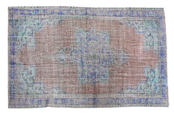 6x9 MAT FOR ROOM - Chevron Design, Unique Pattern Rug, Vintage Rug, Turkish Rug Area, Moroccan Rug, Hand Woven Rug, Oversize Rug, Squiggles