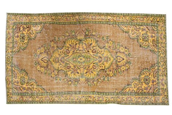 HOME Rug,WOOL Rug,RUG, Turkish Rug, Vintage Rug, Anatolian Rug, Bohemian Rug, Kilim Rug, Persian Rug, Faded Yellow Rug,3407 Rug 6'2'x8'7'ft
