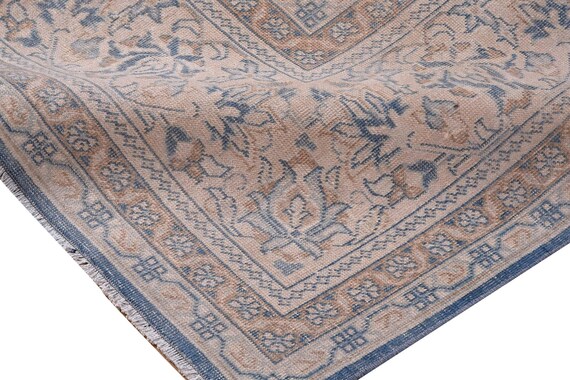 9'5"X12'9''Vintage Rug,Natural Beige Colors Turkish Area Rug,Bedroom Rug,Neutral Rug,Living Room Rug,Boho Rug,Decorative Rug,Faded Rug,3231