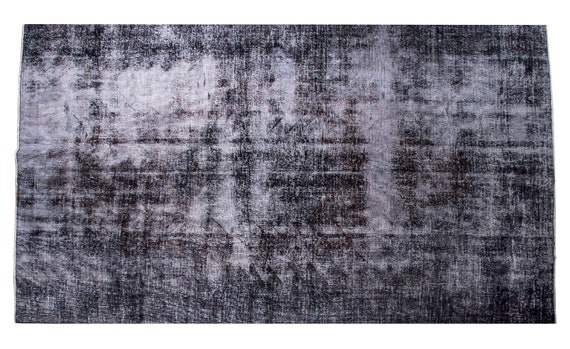 VINTAGE RUG, FADED Black Rug, Rustic Whool Rug, Rugs For Living Room, Heriz Rug, Persian Rug, Area Rug, Oriental Rug, 1224, '8.2x10.6' Feet