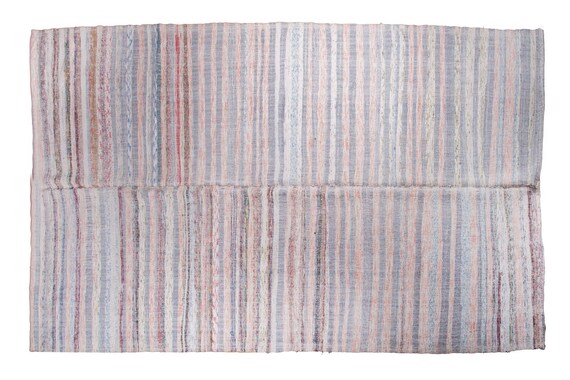 6'7''x11'3''White-Soft Vintage Turkish village Rug,Anatolian Handmade Area Rug,Home Decor,Decorative Rug, Urban Rug,Nomadic Rug,Natural Rug