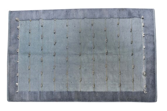 4'7''x7'4''Faded Gray Color Turkish Wool Rug,Anatolian Ottoman Handmade Area Rug,Decorative Rug,Nomadic Rug,Modern Rug,3375