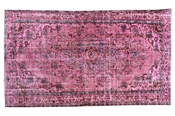 HOME Rug,WOOL Rug,RUG, Turkish Rug, Vintage Rug, Anatolian Rug, Bohemian Rug, Kilim Rug, Persian Rug, Faded Pink Rug,3564 Rug 5'05'x8'1''ft