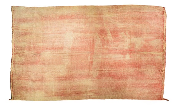 7'5'' x 9'8''Orange Color Vintage Turkish Hemp Rug,Anatolian Handmade Area Rug,Home Decor,Decorative Rug, Orange Rug,Nomadic Rug,Hemp Rug