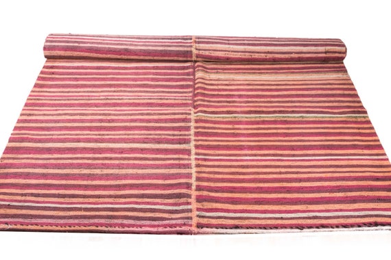 5'5''x10'0'' Colorful Vintage Turkish village Rug,Anatolian Handmade Area Rug,Home Decor,Decorative Rug, Urban Rug,Nomadic Rug,Natural Rug