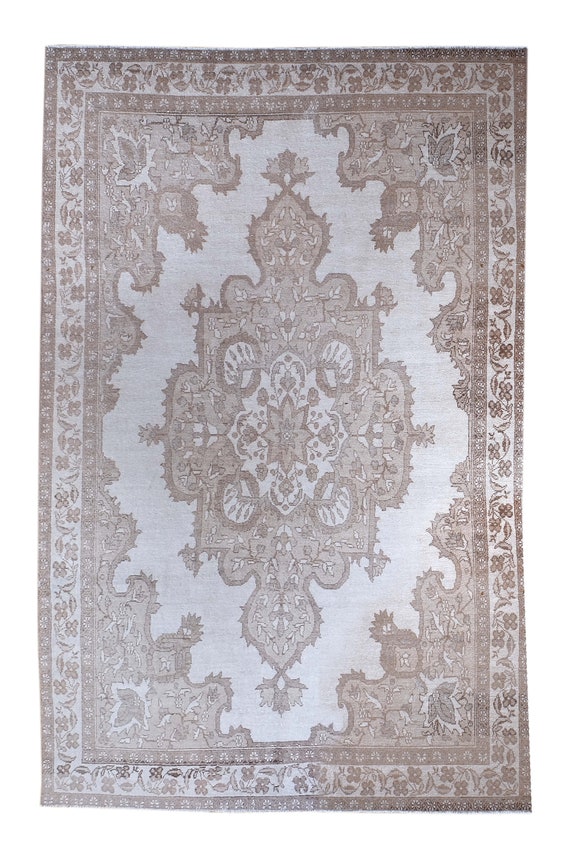 5'6" X 8'11'' Vintage Rug,Natural Beige Colors Turkish Area Rug,Bedroom Rug,Neutral Rug,Living Room Rug,Boho Rug,Decorative Rug,Faded Rug,