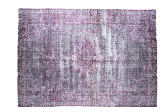 6'5''x10'4''Black-PurpleColor Vintage Turkish Wool Rug,Anatolian Ottoman Handmade Area Rug,Home Decor,Decorative Rug ,Nomadic Rug,Modern Rug