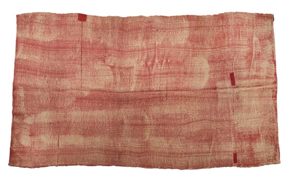 4'9'' x 12'1''Red Color Vintage Turkish Hemp Rug,Anatolian Handmade Area Rug,Home Decor,Decorative Rug, Red Rug,Nomadic Rug,Hemp Rug