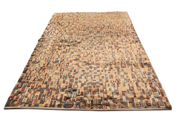 Very Diffrent Unique Moroccan Rug,5'5''x7'8''Colorful Color Shaggy Rug,Bohemian Rustic Rug,Handmade area rug,Faded Rug,Living Room