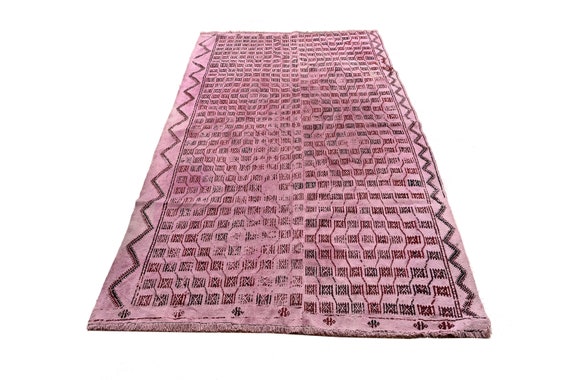 6x8 MAT FOR ROOM - Chevron Design, Unique Pattern Rug, Vintage Rug, Turkish Rug Area, Moroccan Rug, Hand Woven Rug, Oversize Rug, Kilim Rug