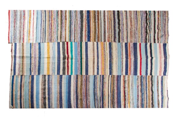 7'2''x9'5'' NATURAL MULTICOLOR RUG - Turkish Rug Area, Hooked Rugs, Hand Woven Rug, Room Decor Rug, Bohemian Rug, Natural Vintage Rug, 3000