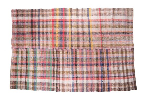 5'9''x10'3'' Colorful Vintage Turkish village Rug,Anatolian Handmade Area Rug,Home Decor,Decorative Rug, Urban Rug,Nomadic Rug,Natural Rug