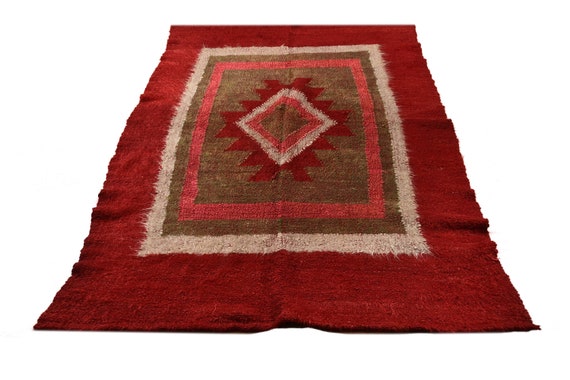 VINTAGE RUG, HANDMADE Rug, Moroccan Rug, Antique Rug, Oriental Rug, Anatolian Rug, Large Rug, Persian Rug, Runner Rug, Aztec Rug, 5 x 8 ft