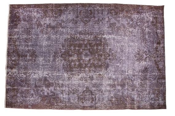 5'2''x9'02'' Grey-Brown Color Vintage Turkish Wool Rug,Anatolian Ottoman Handmade Area Rug,Home Decor,Decorative Rug,Nomadic Rug,Modern Rug