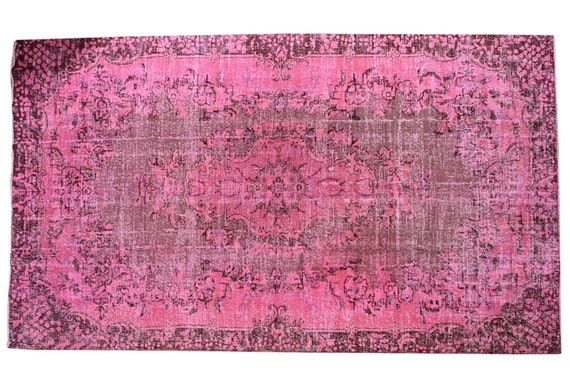 HOME Rug,WOOL Rug,RUG, Turkish Rug, Vintage Rug, Anatolian Rug, Bohemian Rug, Kilim Rug, Persian Rug, Faded Pink Rug,3513 Rug 6'4'x10'03'ft