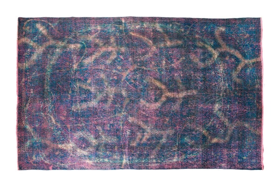 5'9''x9'3''Blue-Mix Color VintageTurkish Wool Rug,Anatolian Ottoman Handmade Area Rug,Home Decor,Decorative Rug,NomadicRug,Custom Rug,769