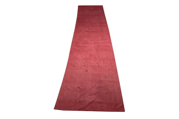 2 x 10 Vintage,Natural Pastel Red Color Turkish Area Hemp Rug, Bedroom Rug,Neutral Rug,Living Room Rug,Boho Rug,Antique Rug,Faded Runner Rug