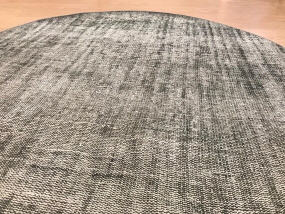 RUG, TURKISH RUG, Home Rug, Wool Rug, , Bohemian Rug, Vintage Rug, Handmade Rug, Grey Color Round Rug, Room Decoration Rug,'5'5 x 5'5' feet