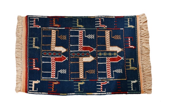 ANIMAL PRINTED RUG, Turkish Runner Rug, Small Persian Carpet, Personalized Doormat, Woven Rug, Cat Patterns Rug, Housewarming Gift,2x3 feet