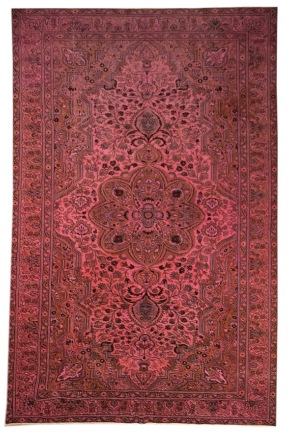 HOME Rug,WOOL Rug,RUG, Turkish Rug, Vintage Rug, Anatolian Rug, Bohemian Rug, Kilim Rug, Persian Rug, Faded Pink Color Rug,6'9'x 11'6'ft