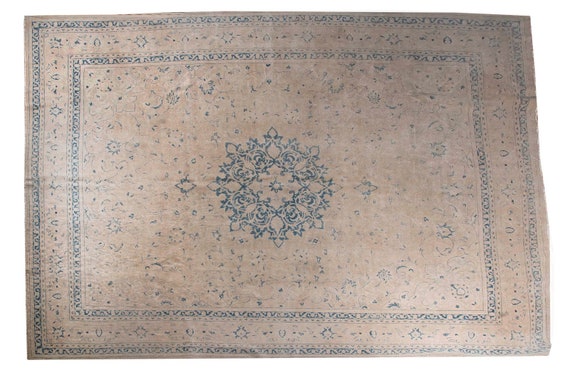 10'4''x13'6''Natural Pastel Camel Color Turkish Wool Rug,Anatolian Ottoman Handmade Area Rug,Decorative Rug,Nomadic Rug,Modern Art Rug,2586