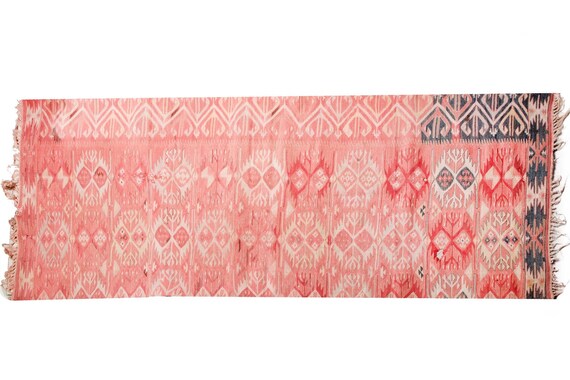 3'4''x5'9''Red Color Vintage Turkish Wool Rug,Anatolian Handmade Area Rug,Home Decor,Decorative Rug,One Piece Old Fragment Rug,Nomadic Rug