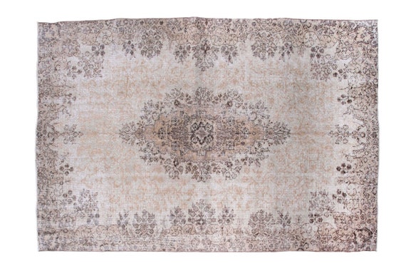 5'5''x8'2''Orange-Beige Color Vintage Turkish Wool Rug,Anatolian Ottoman Handmade Area Rug,Home Decor,Decorative Rug ,Nomadic Rug,Modern Rug