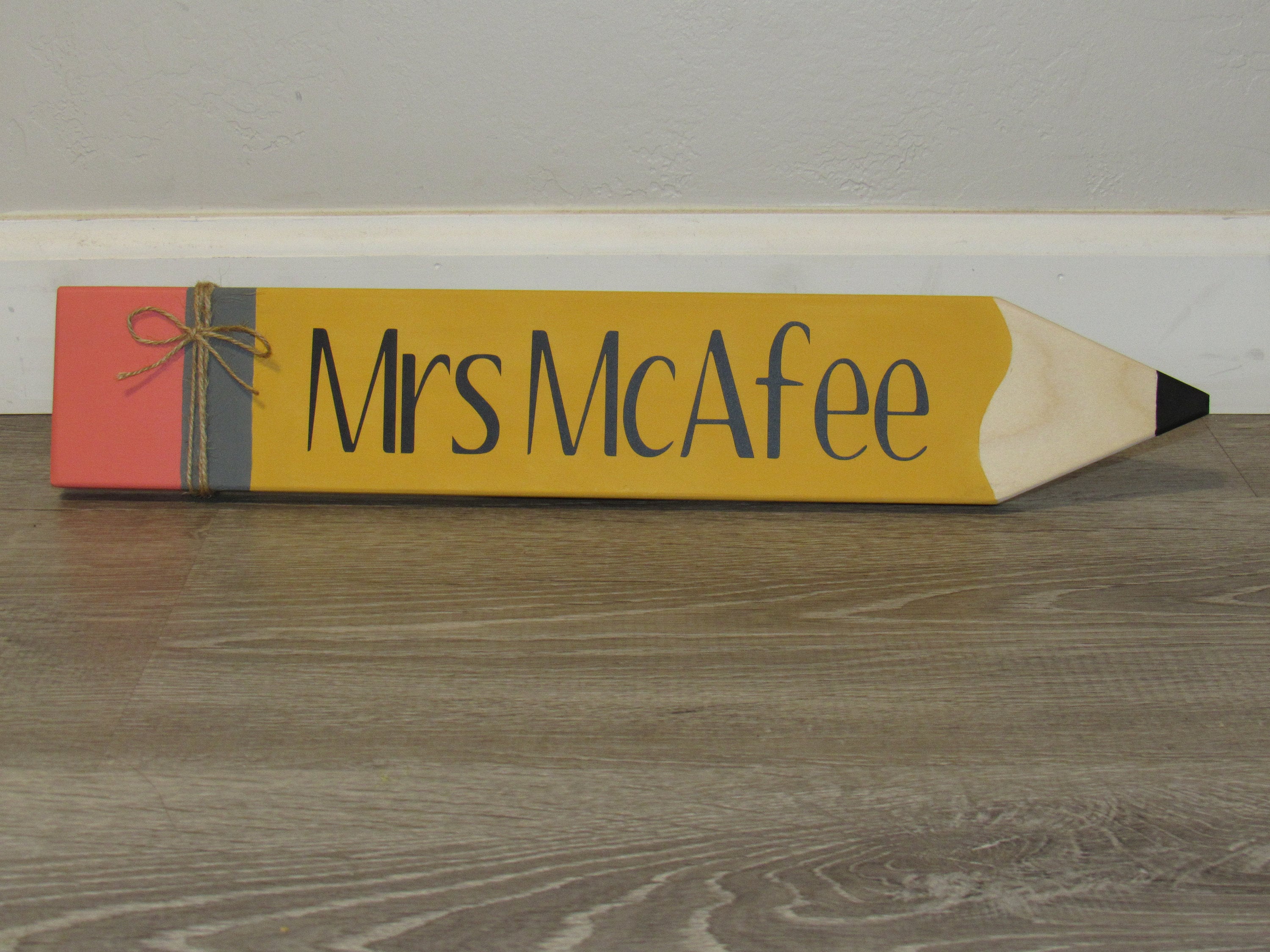 Wooden Teacher Pencil / Custom Teacher Gift | Personalized Teacher Gift ...